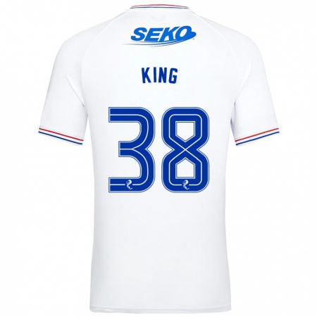 Kandiny Gyermek Leon King #38 Fehér Idegenbeli Jersey 2023/24 Mez Póló Ing