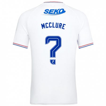 Kandiny Gyermek Blaine Mcclure #0 Fehér Idegenbeli Jersey 2023/24 Mez Póló Ing