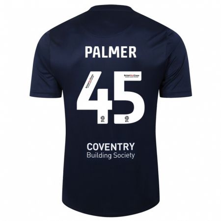 Kandiny Gyermek Kasey Palmer #45 Vörös Haditengerészet Idegenbeli Jersey 2023/24 Mez Póló Ing