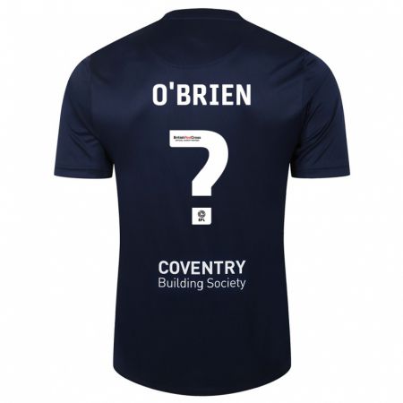 Kandiny Gyermek Fionn O'brien #0 Vörös Haditengerészet Idegenbeli Jersey 2023/24 Mez Póló Ing