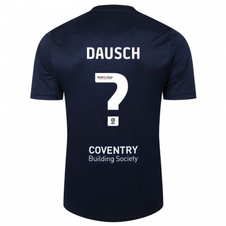 Kandiny Gyermek Aiden Dausch #0 Vörös Haditengerészet Idegenbeli Jersey 2023/24 Mez Póló Ing