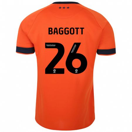 Kandiny Gyermek Elkan Baggott #26 Narancs Idegenbeli Jersey 2023/24 Mez Póló Ing