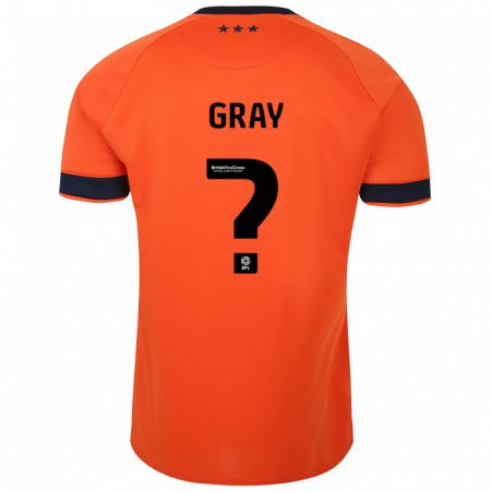 Kandiny Gyermek Henry Gray #0 Narancs Idegenbeli Jersey 2023/24 Mez Póló Ing