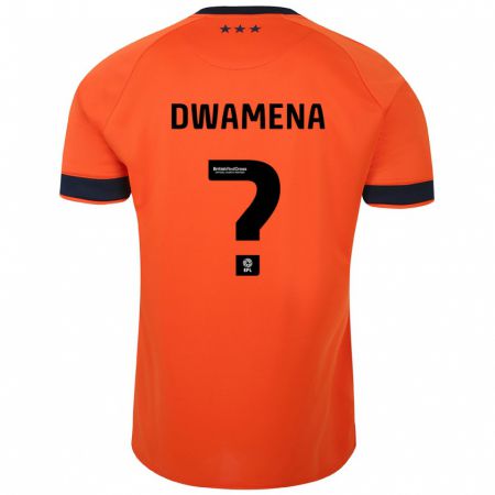 Kandiny Gyermek Nick Nkansa-Dwamena #0 Narancs Idegenbeli Jersey 2023/24 Mez Póló Ing