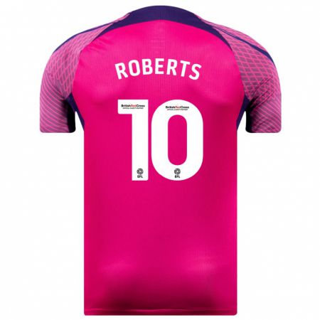 Kandiny Gyermek Patrick Roberts #10 Lila Idegenbeli Jersey 2023/24 Mez Póló Ing