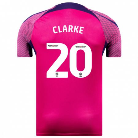 Kandiny Gyermek Jack Clarke #20 Lila Idegenbeli Jersey 2023/24 Mez Póló Ing