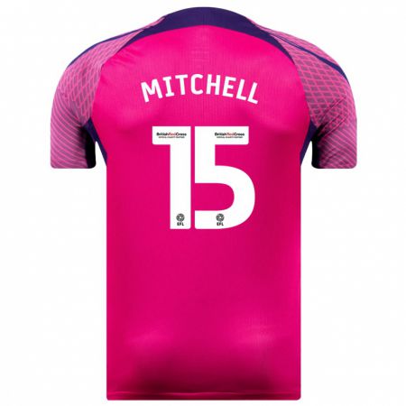 Kandiny Gyermek Cuba Mitchell #15 Lila Idegenbeli Jersey 2023/24 Mez Póló Ing