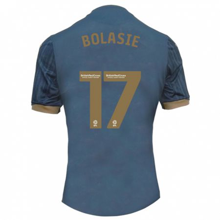 Kandiny Gyermek Yannick Bolasie #17 Sötét Kékeszöld Idegenbeli Jersey 2023/24 Mez Póló Ing