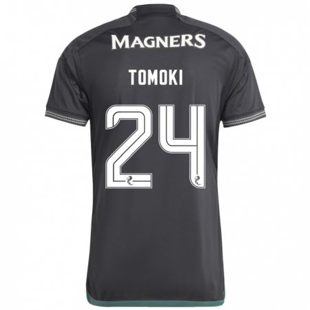 Kandiny Gyermek Tomoki Iwata #24 Fekete Idegenbeli Jersey 2023/24 Mez Póló Ing