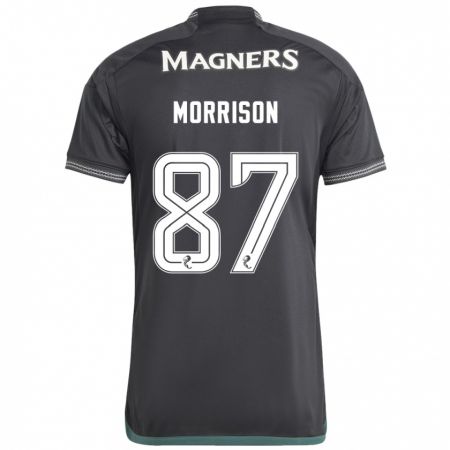 Kandiny Gyermek Joe Morrison #87 Fekete Idegenbeli Jersey 2023/24 Mez Póló Ing