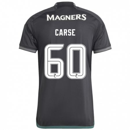 Kandiny Gyermek Mackenzie Carse #60 Fekete Idegenbeli Jersey 2023/24 Mez Póló Ing