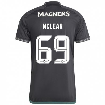 Kandiny Gyermek Kai Mclean #69 Fekete Idegenbeli Jersey 2023/24 Mez Póló Ing