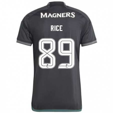 Kandiny Gyermek Aidan Rice #89 Fekete Idegenbeli Jersey 2023/24 Mez Póló Ing