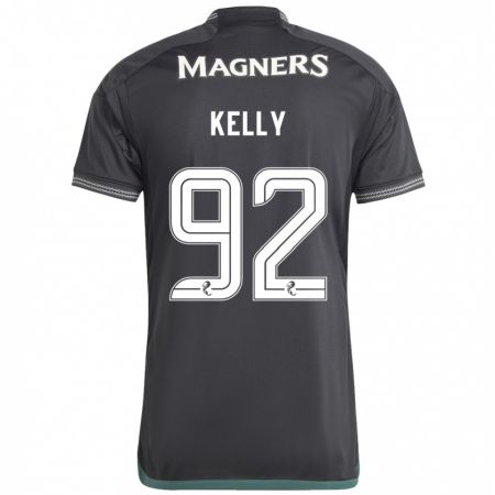 Kandiny Gyermek Daniel Kelly #92 Fekete Idegenbeli Jersey 2023/24 Mez Póló Ing