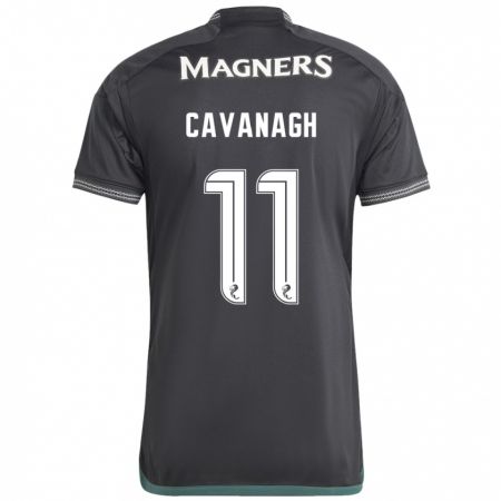 Kandiny Gyermek Colette Cavanagh #11 Fekete Idegenbeli Jersey 2023/24 Mez Póló Ing