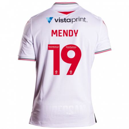 Kandiny Gyermek Jacob Mendy #19 Fehér Idegenbeli Jersey 2023/24 Mez Póló Ing