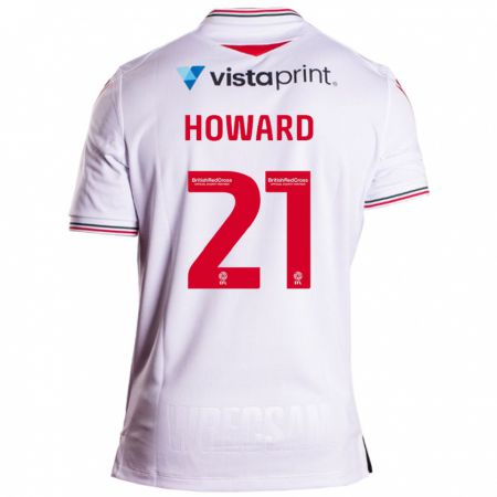 Kandiny Gyermek Mark Howard #21 Fehér Idegenbeli Jersey 2023/24 Mez Póló Ing