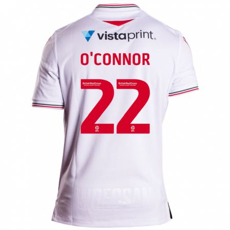 Kandiny Gyermek Thomas O'connor #22 Fehér Idegenbeli Jersey 2023/24 Mez Póló Ing