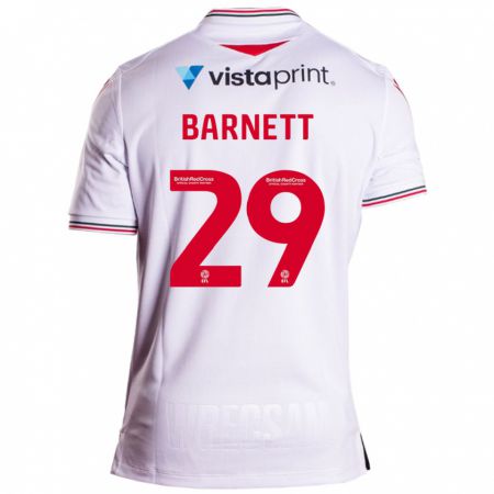 Kandiny Gyermek Ryan Barnett #29 Fehér Idegenbeli Jersey 2023/24 Mez Póló Ing