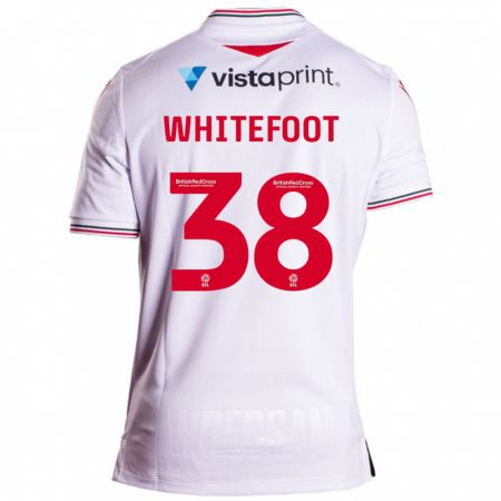 Kandiny Gyermek Lily Whitefoot #38 Fehér Idegenbeli Jersey 2023/24 Mez Póló Ing