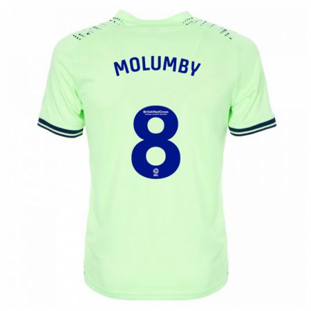 Kandiny Gyermek Jayson Molumby #8 Haditengerészet Idegenbeli Jersey 2023/24 Mez Póló Ing