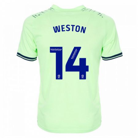 Kandiny Gyermek Steph Weston #14 Haditengerészet Idegenbeli Jersey 2023/24 Mez Póló Ing