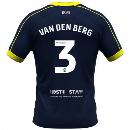 Kandiny Gyermek Rav Van Den Berg #3 Haditengerészet Idegenbeli Jersey 2023/24 Mez Póló Ing