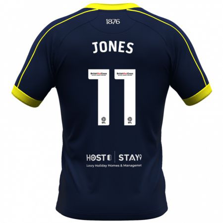 Kandiny Gyermek Isaiah Jones #11 Haditengerészet Idegenbeli Jersey 2023/24 Mez Póló Ing