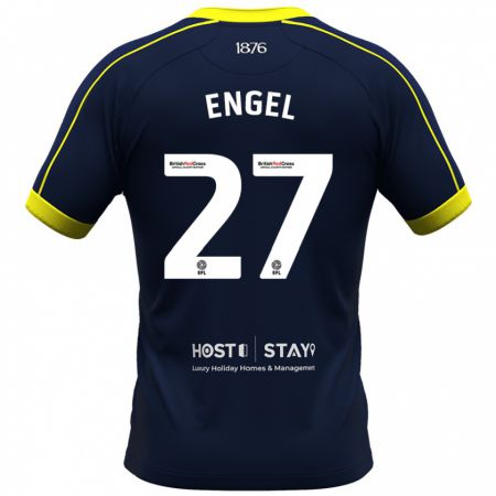 Kandiny Gyermek Lukas Engel #27 Haditengerészet Idegenbeli Jersey 2023/24 Mez Póló Ing