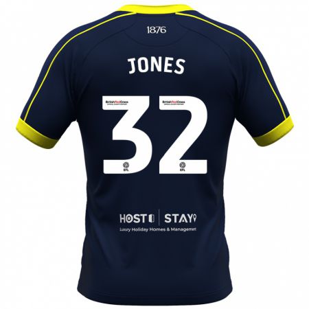 Kandiny Gyermek Jamie Jones #32 Haditengerészet Idegenbeli Jersey 2023/24 Mez Póló Ing