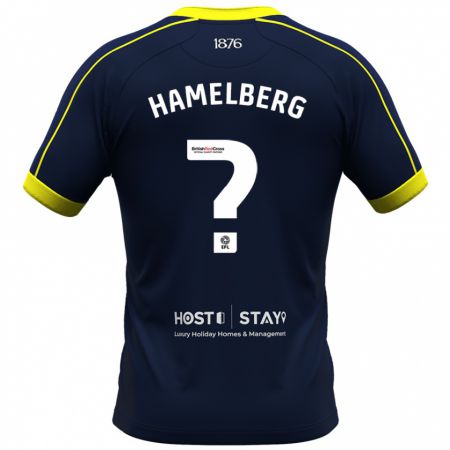 Kandiny Gyermek Eric Hamelberg #0 Haditengerészet Idegenbeli Jersey 2023/24 Mez Póló Ing