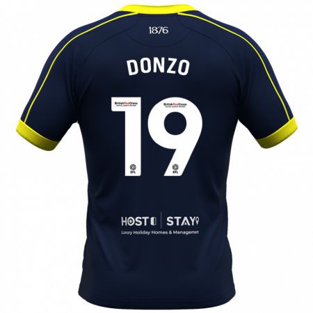 Kandiny Gyermek Jolie Donzo #19 Haditengerészet Idegenbeli Jersey 2023/24 Mez Póló Ing