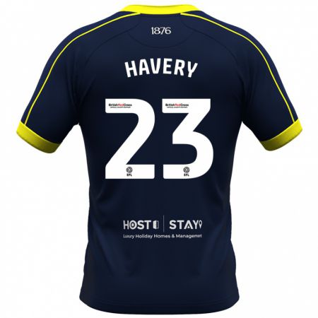 Kandiny Gyermek Nicole Havery #23 Haditengerészet Idegenbeli Jersey 2023/24 Mez Póló Ing