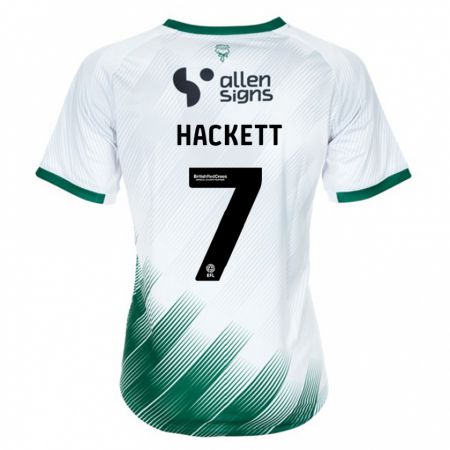 Kandiny Gyermek Reeco Hackett #7 Fehér Idegenbeli Jersey 2023/24 Mez Póló Ing