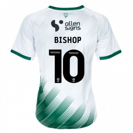 Kandiny Gyermek Teddy Bishop #10 Fehér Idegenbeli Jersey 2023/24 Mez Póló Ing