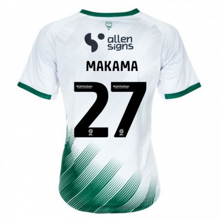 Kandiny Gyermek Jovon Makama #27 Fehér Idegenbeli Jersey 2023/24 Mez Póló Ing