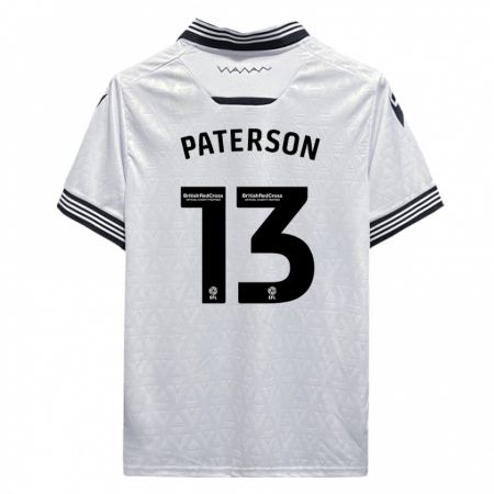 Kandiny Gyermek Callum Paterson #13 Fehér Idegenbeli Jersey 2023/24 Mez Póló Ing