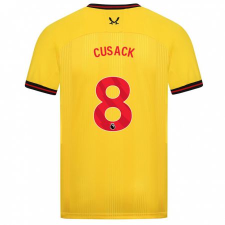 Kandiny Gyermek Maddy Cusack † #8 Sárga Idegenbeli Jersey 2023/24 Mez Póló Ing