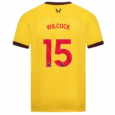 Kandiny Gyermek Tamara Wilcock #15 Sárga Idegenbeli Jersey 2023/24 Mez Póló Ing