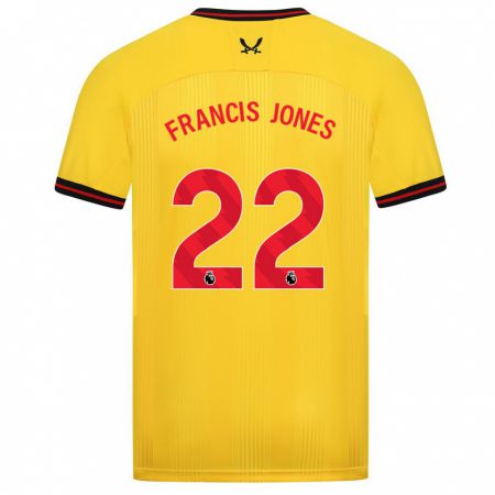 Kandiny Gyermek Maria Francis-Jones #22 Sárga Idegenbeli Jersey 2023/24 Mez Póló Ing