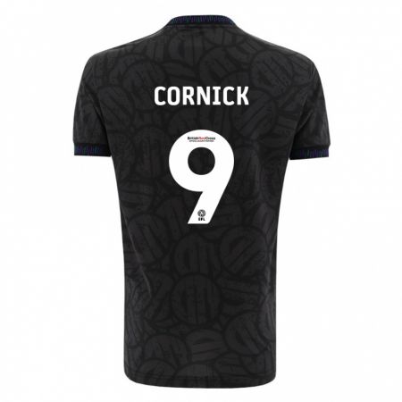 Kandiny Gyermek Harry Cornick #9 Fekete Idegenbeli Jersey 2023/24 Mez Póló Ing