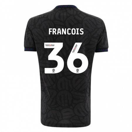 Kandiny Gyermek Marlee Francois #36 Fekete Idegenbeli Jersey 2023/24 Mez Póló Ing