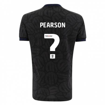 Kandiny Gyermek Sam Pearson #0 Fekete Idegenbeli Jersey 2023/24 Mez Póló Ing