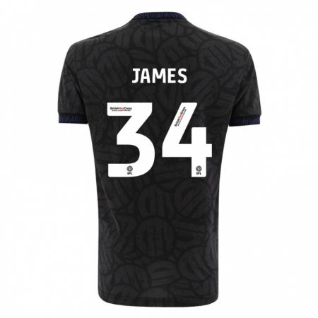 Kandiny Gyermek Joseph James #34 Fekete Idegenbeli Jersey 2023/24 Mez Póló Ing