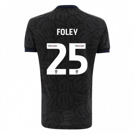 Kandiny Gyermek Erin Foley #25 Fekete Idegenbeli Jersey 2023/24 Mez Póló Ing