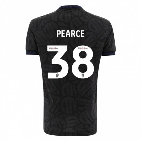 Kandiny Gyermek Manon Pearce #38 Fekete Idegenbeli Jersey 2023/24 Mez Póló Ing