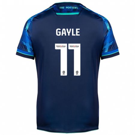 Kandiny Gyermek Dwight Gayle #11 Haditengerészet Idegenbeli Jersey 2023/24 Mez Póló Ing