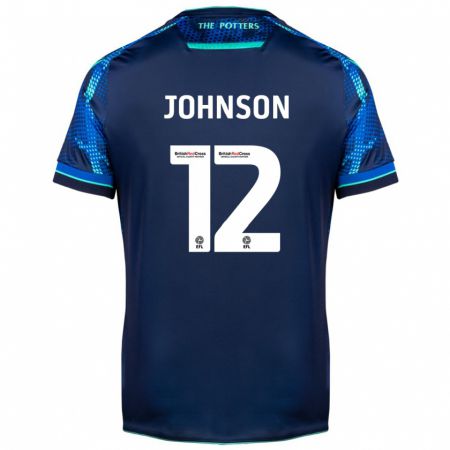 Kandiny Gyermek Daniel Johnson #12 Haditengerészet Idegenbeli Jersey 2023/24 Mez Póló Ing