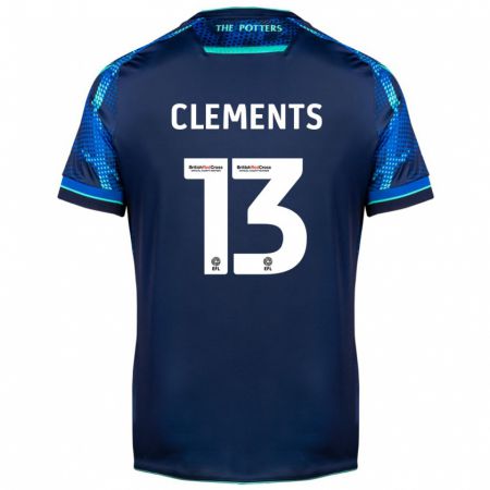 Kandiny Gyermek Daisy Clements #13 Haditengerészet Idegenbeli Jersey 2023/24 Mez Póló Ing