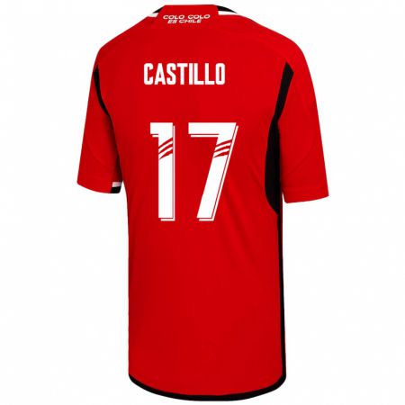 Kandiny Gyermek Fabián Castillo #17 Piros Idegenbeli Jersey 2023/24 Mez Póló Ing